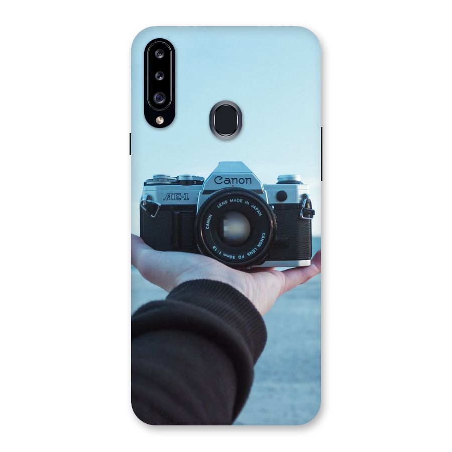 Camera in Hand Back Case for Samsung Galaxy A20s