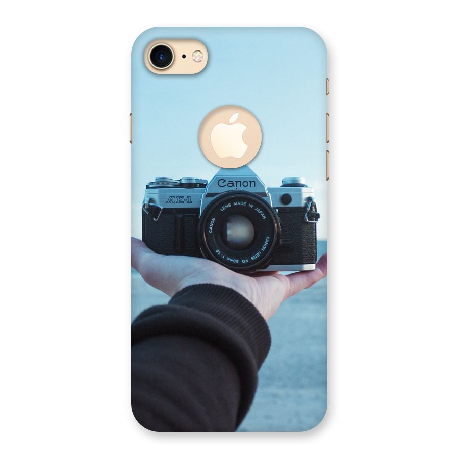 Camera in Hand Back Case for iPhone 7 Logo Cut