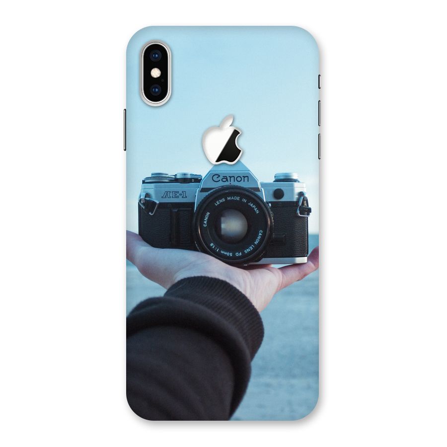Camera in Hand Back Case for iPhone XS Max Apple Cut