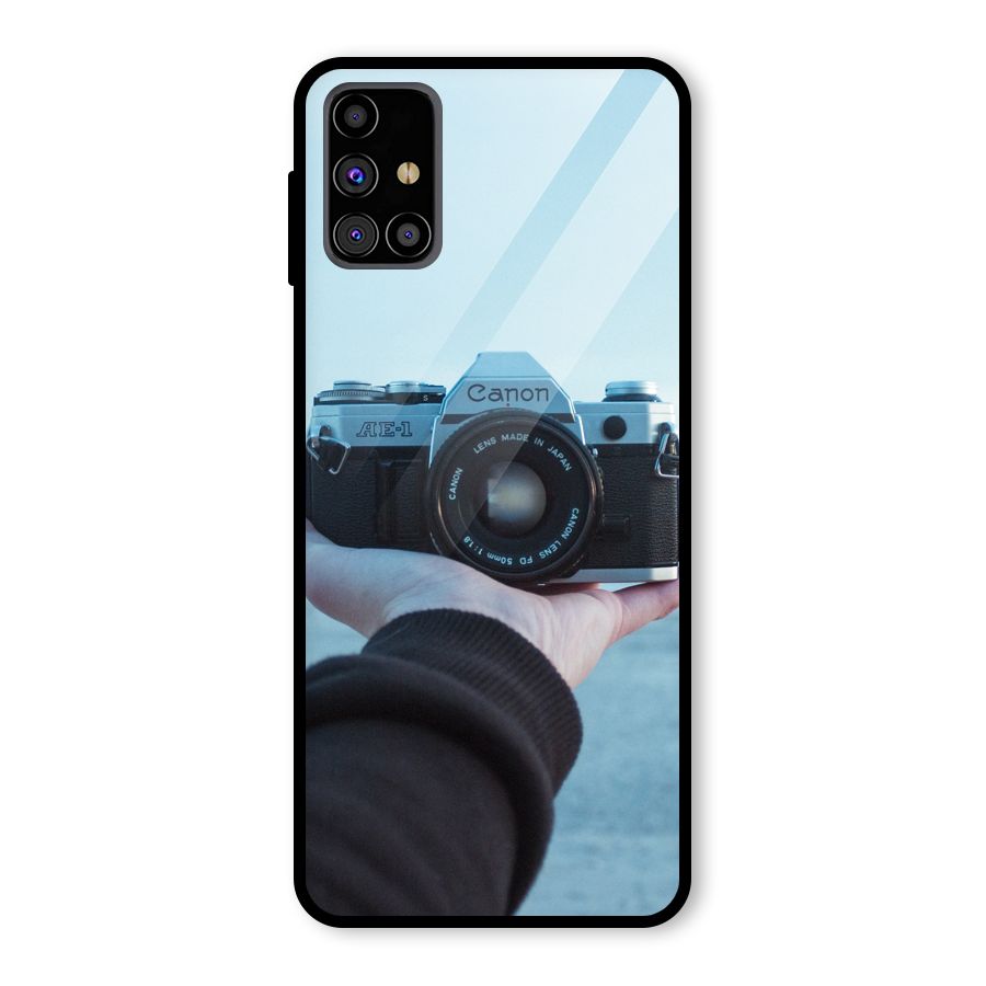 Camera in Hand Glass Back Case for Galaxy M31s