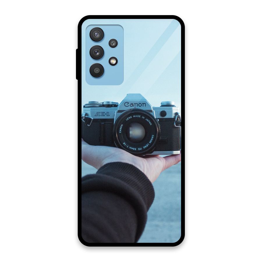 Camera in Hand Glass Back Case for Galaxy M32 5G