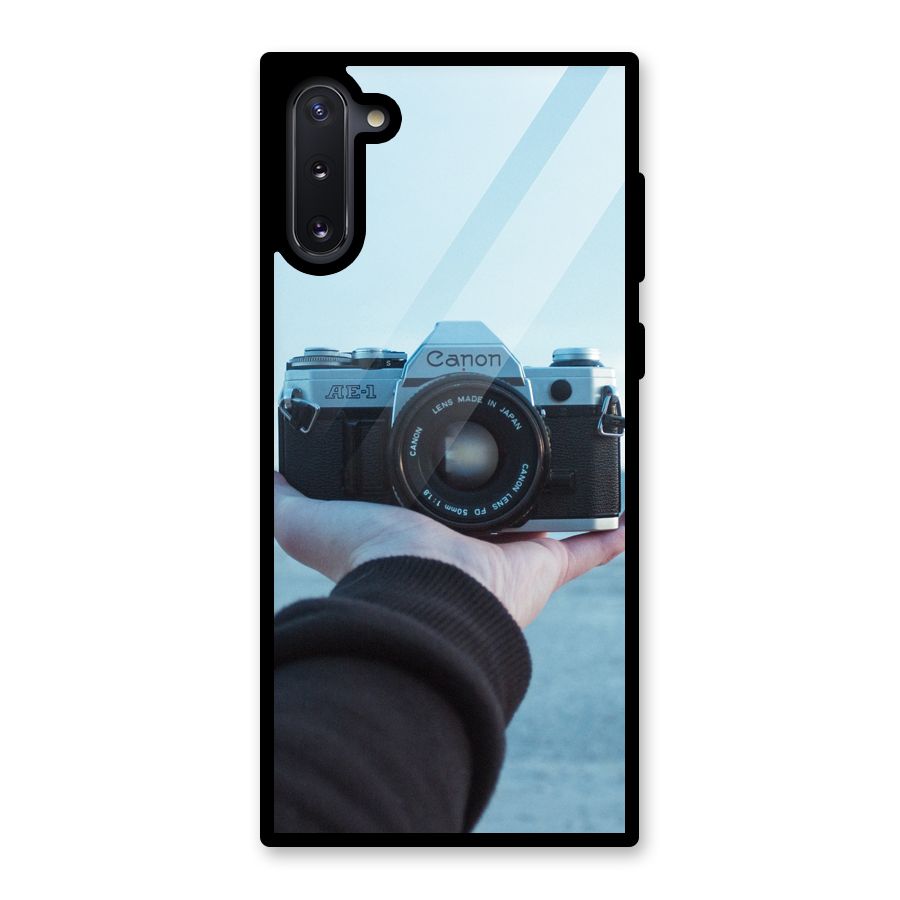 Camera in Hand Glass Back Case for Galaxy Note 10