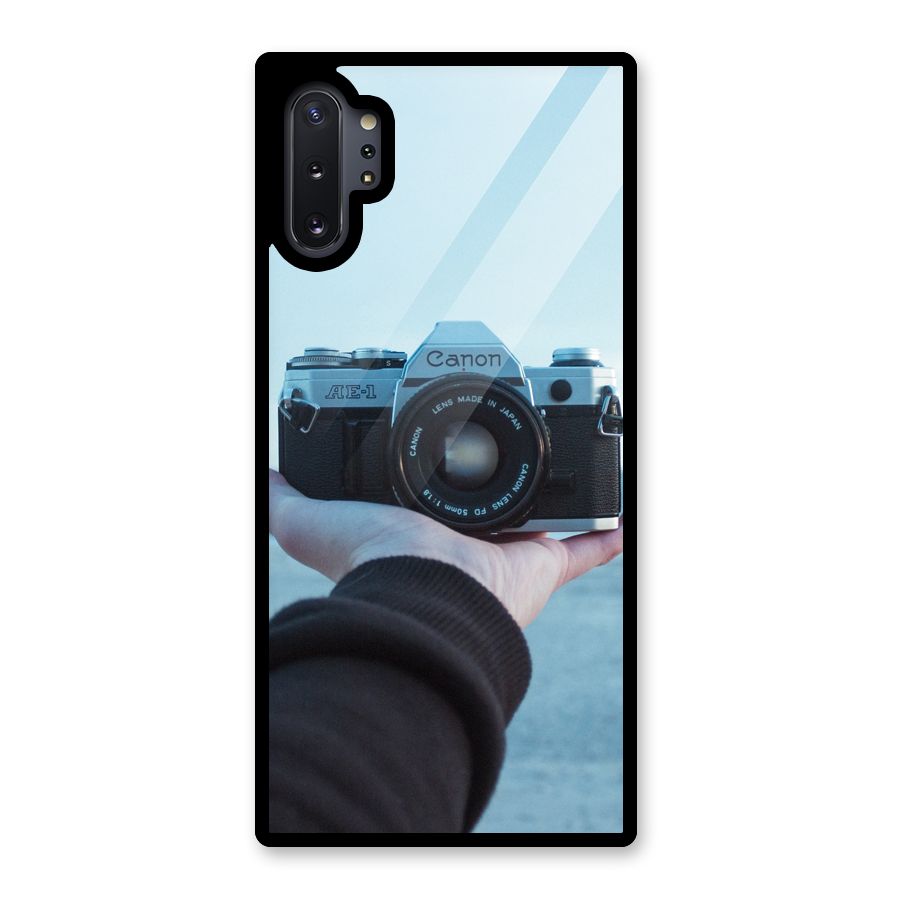 Camera in Hand Glass Back Case for Galaxy Note 10 Plus