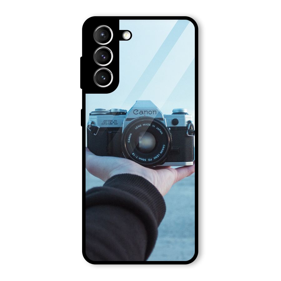Camera in Hand Glass Back Case for Galaxy S21 5G