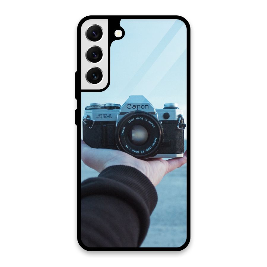 Camera in Hand Glass Back Case for Galaxy S22 Plus 5G