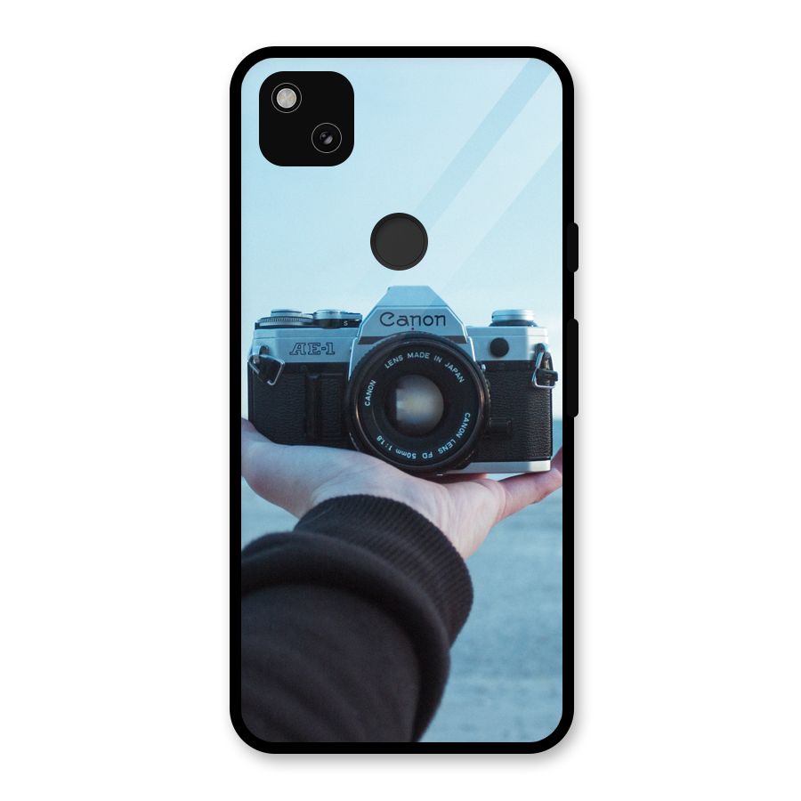 Camera in Hand Glass Back Case for Google Pixel 4a
