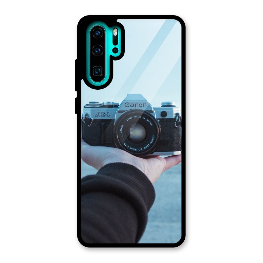 Camera in Hand Glass Back Case for Huawei P30 Pro