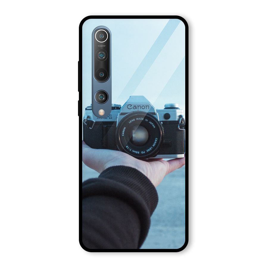 Camera in Hand Glass Back Case for Mi 10
