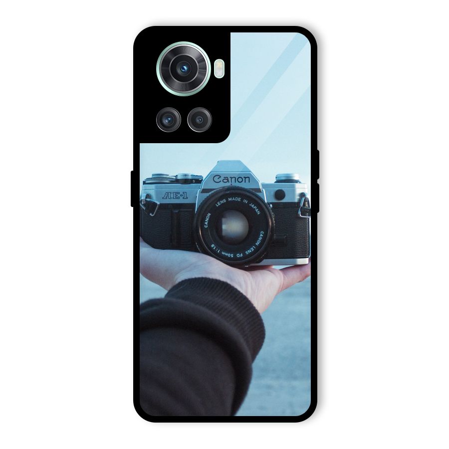 Camera in Hand Glass Back Case for OnePlus 10R