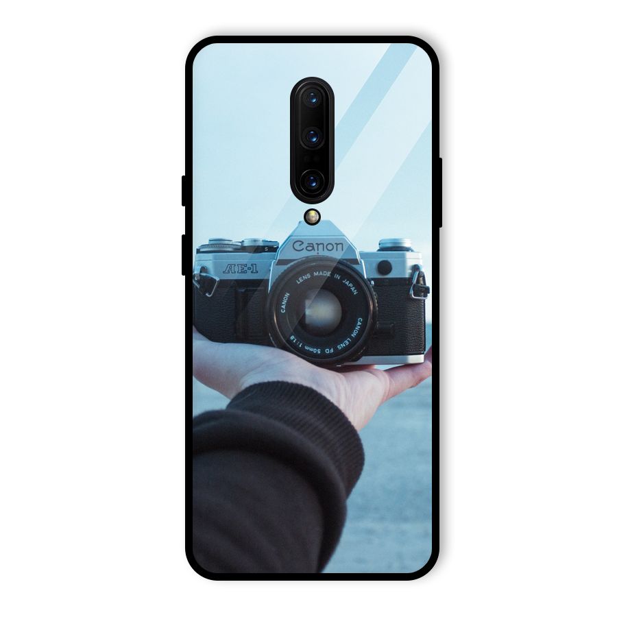 Camera in Hand Glass Back Case for OnePlus 7 Pro