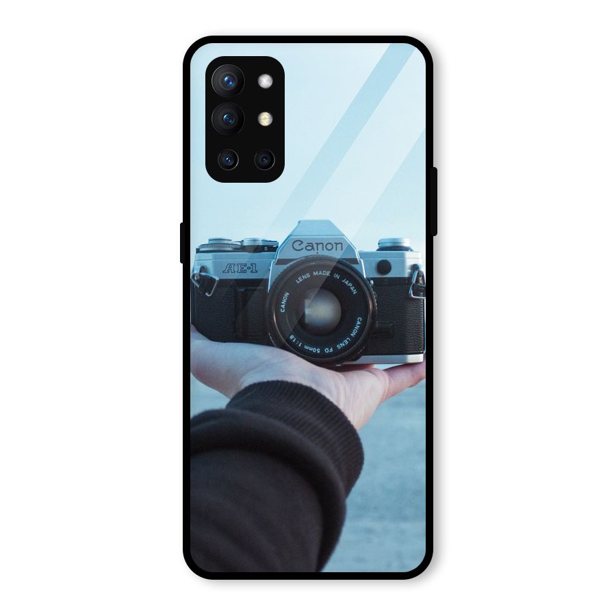 Camera in Hand Glass Back Case for OnePlus 9R