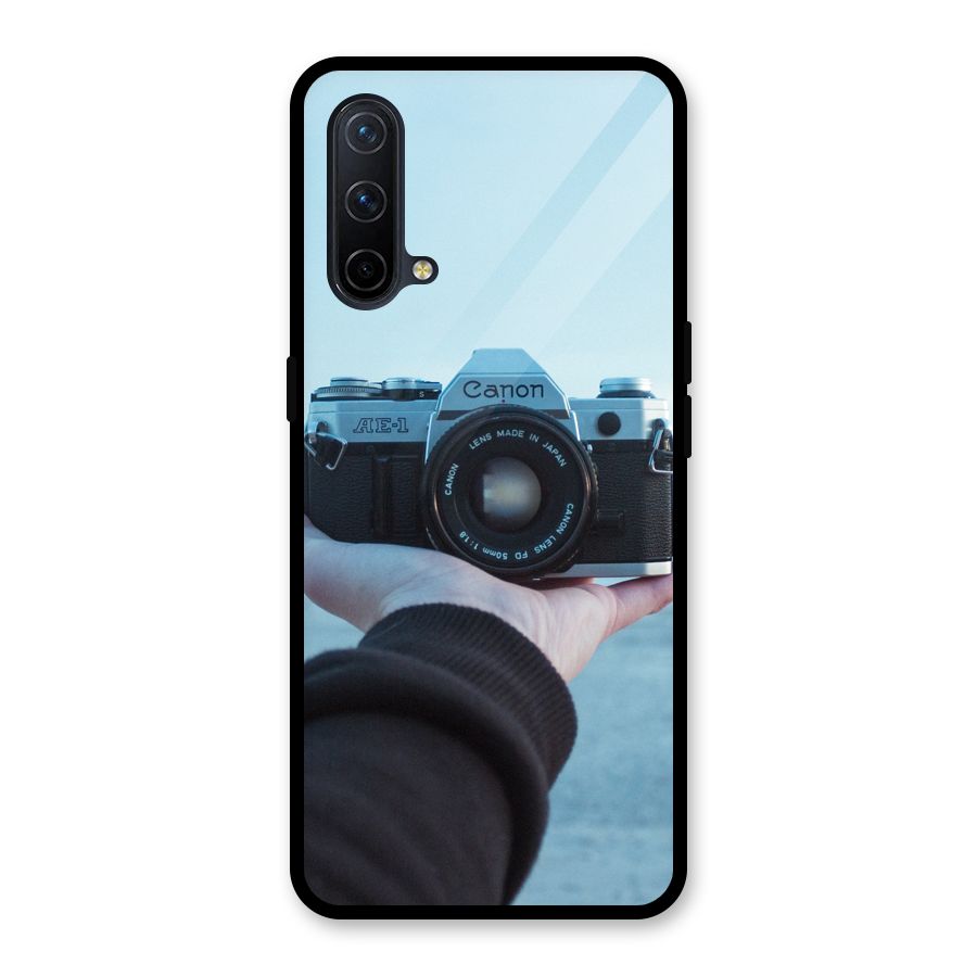 Camera in Hand Glass Back Case for OnePlus Nord CE 5G