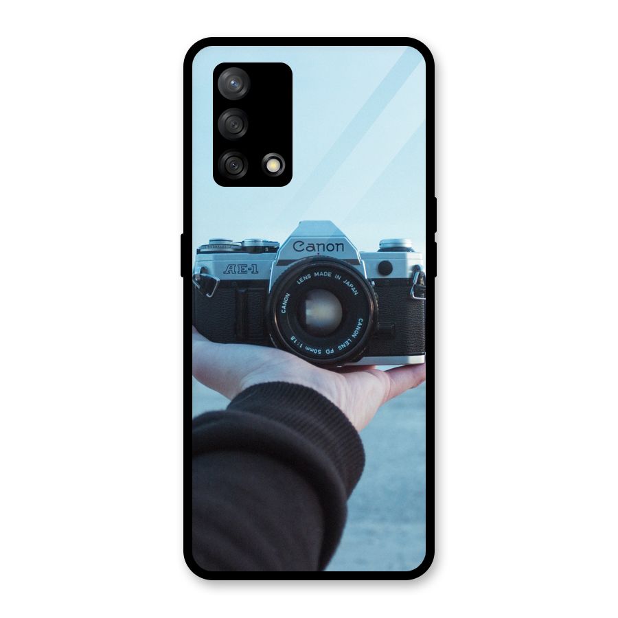 Camera in Hand Glass Back Case for Oppo F19