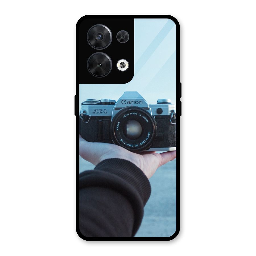Camera in Hand Glass Back Case for Oppo Reno8 5G