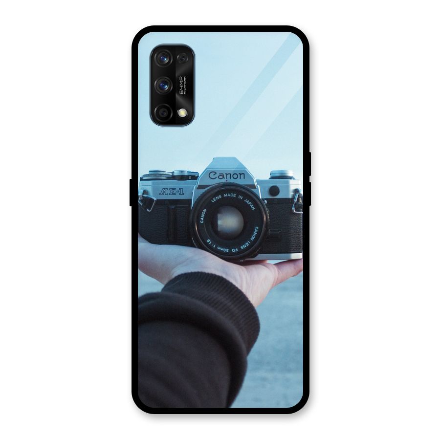 Camera in Hand Glass Back Case for Realme 7 Pro
