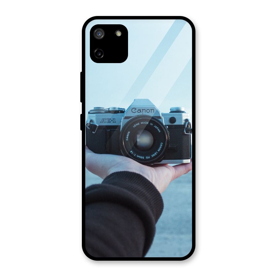 Camera in Hand Glass Back Case for Realme C11