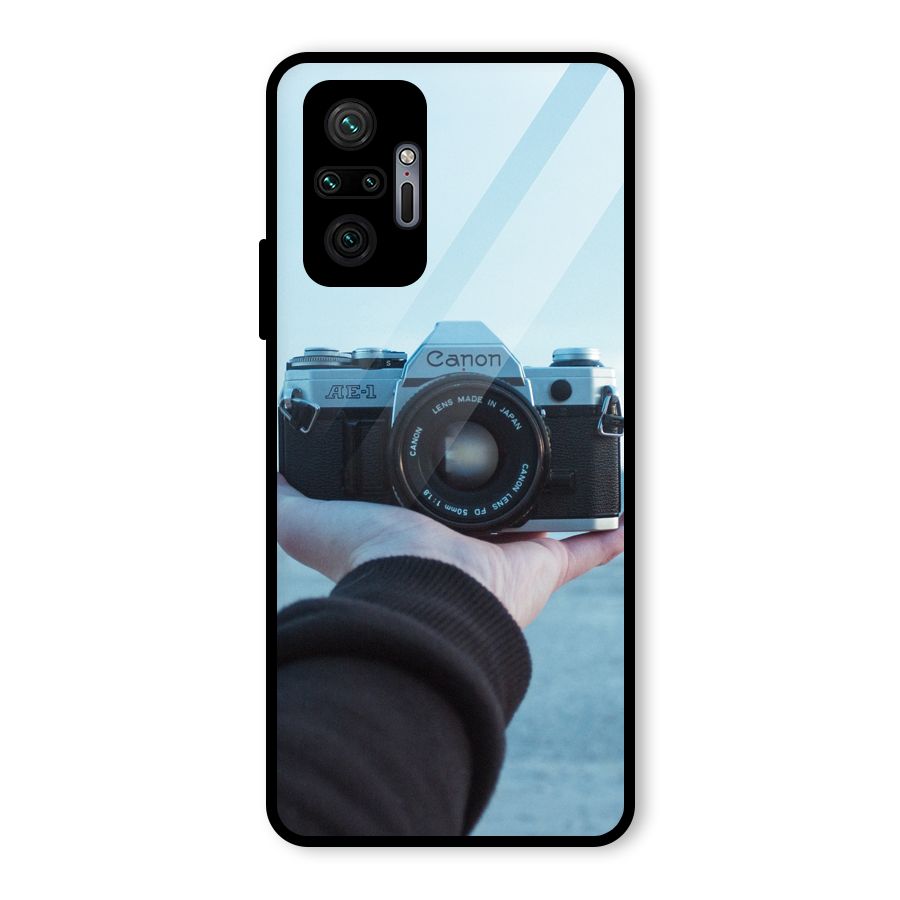 Camera in Hand Glass Back Case for Redmi Note 10 Pro