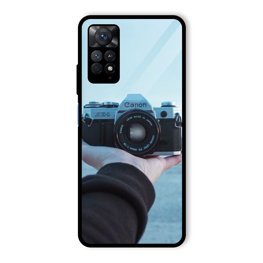 Camera in Hand Glass Back Case for Redmi Note 11 Pro