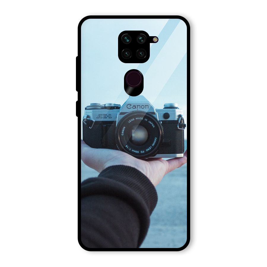 Camera in Hand Glass Back Case for Redmi Note 9