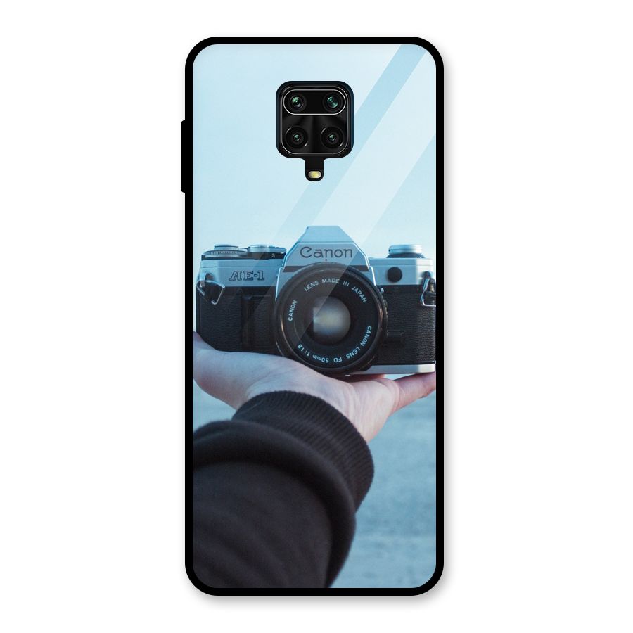 Camera in Hand Glass Back Case for Redmi Note 9 Pro