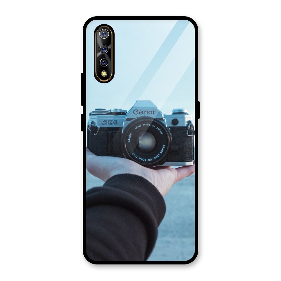 Camera in Hand Glass Back Case for Vivo S1