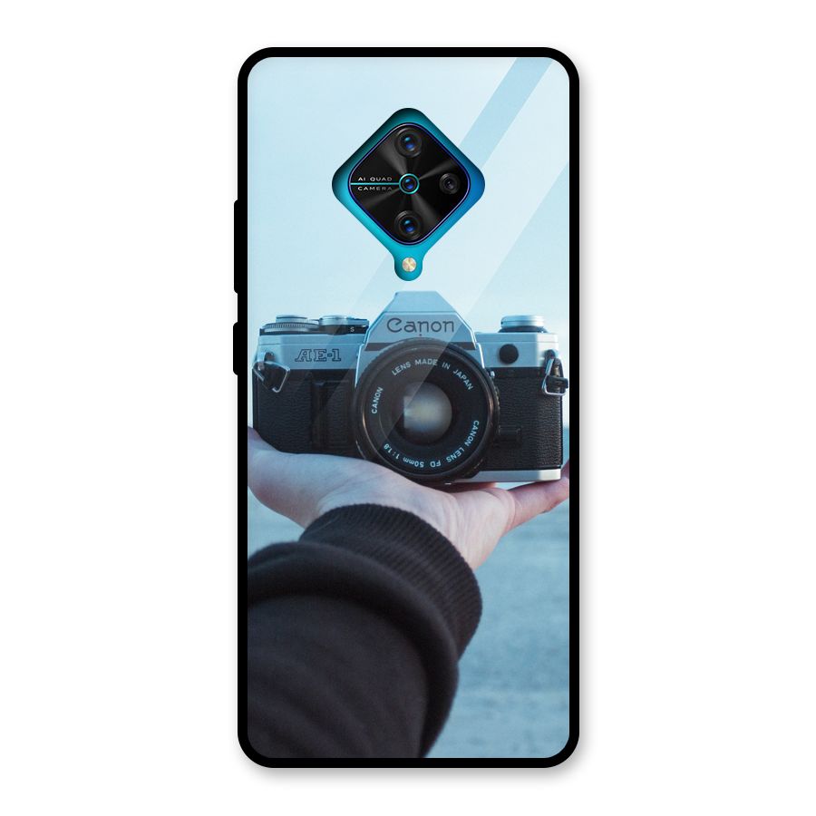 Camera in Hand Glass Back Case for Vivo S1 Pro