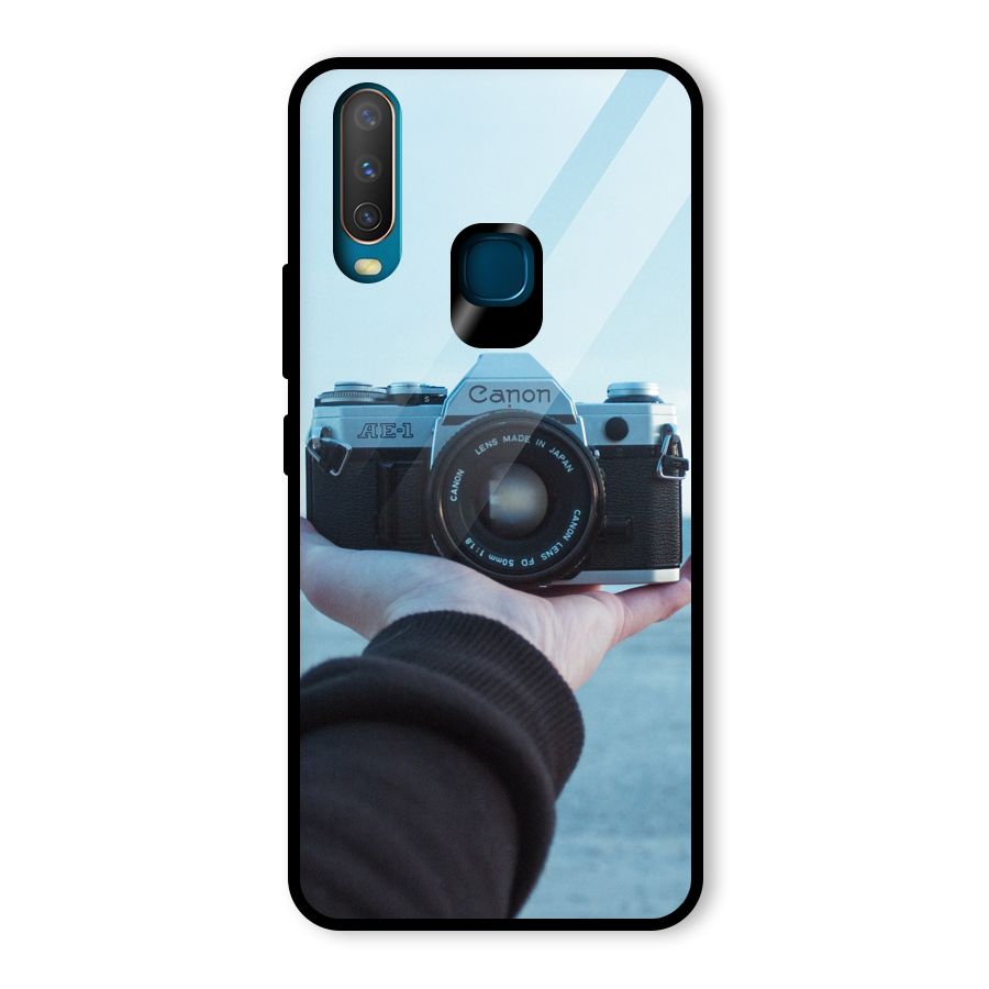 Camera in Hand Glass Back Case for Vivo U10