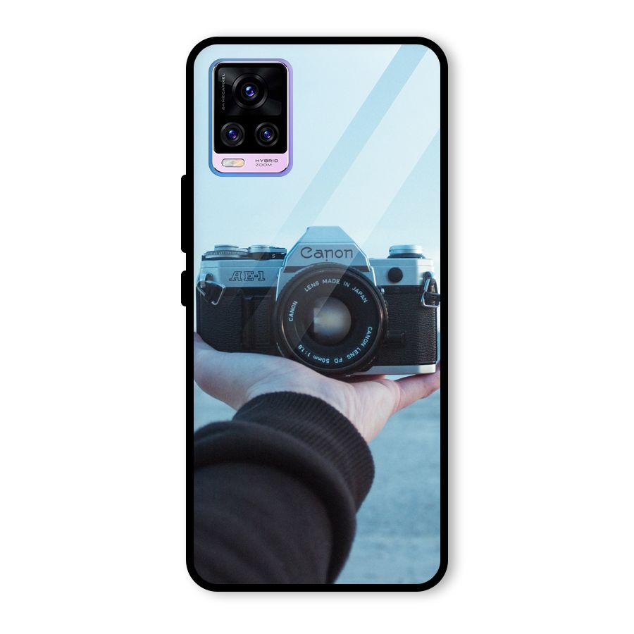 Camera in Hand Glass Back Case for Vivo V20 Pro