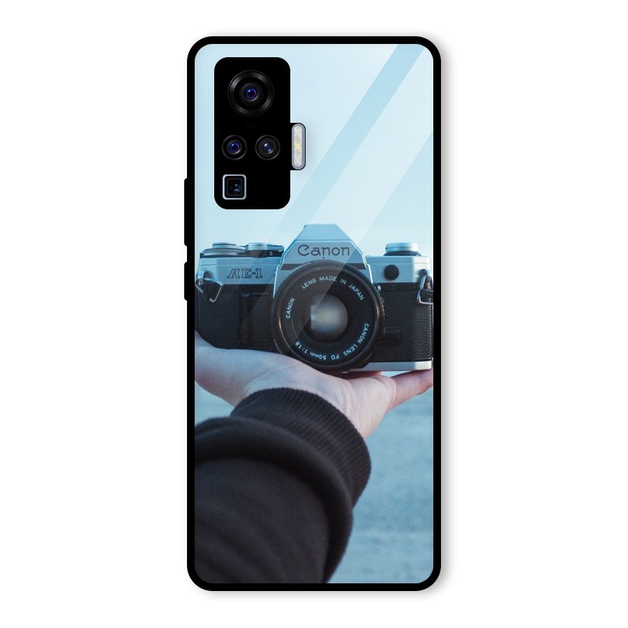 Camera in Hand Glass Back Case for Vivo X50 Pro