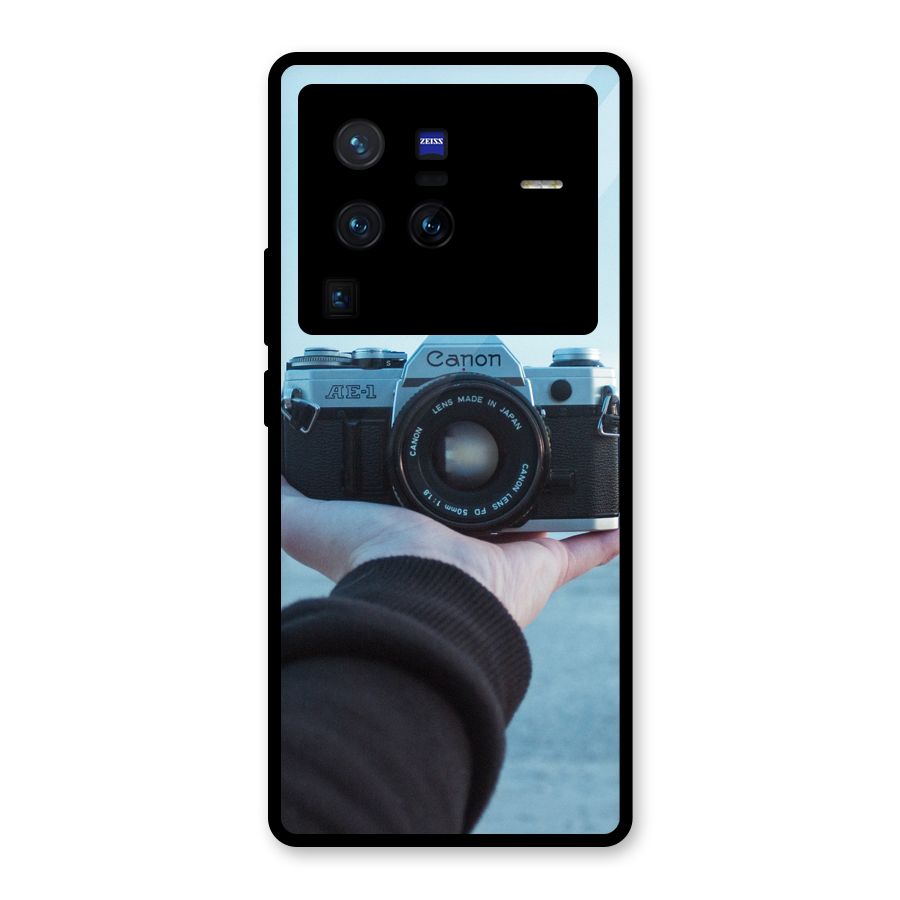 Camera in Hand Glass Back Case for Vivo X80 Pro