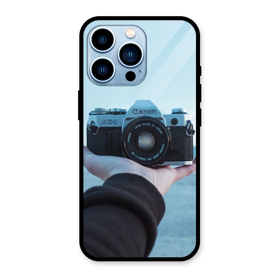 Camera in Hand Glass Back Case for iPhone 13 Pro