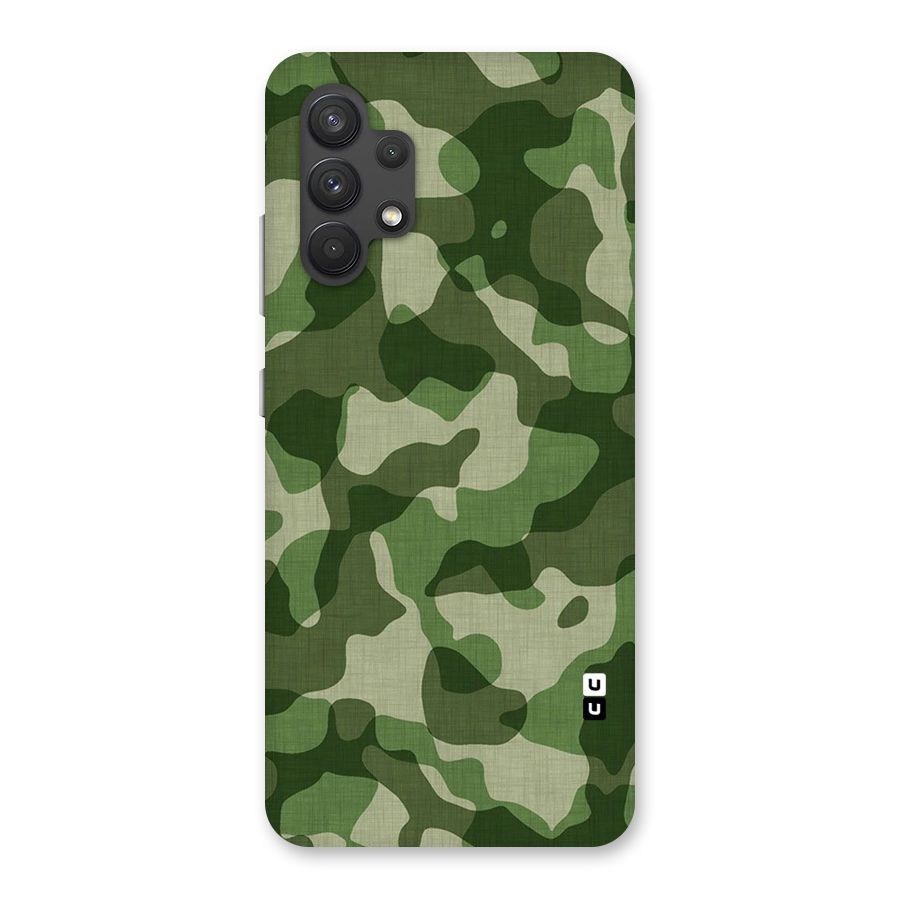 Camouflage Pattern Art Back Case for Galaxy A32