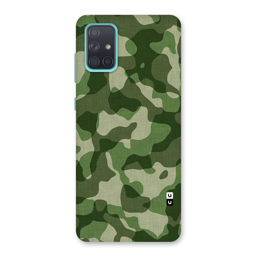 Camouflage Pattern Art Back Case for Galaxy A71