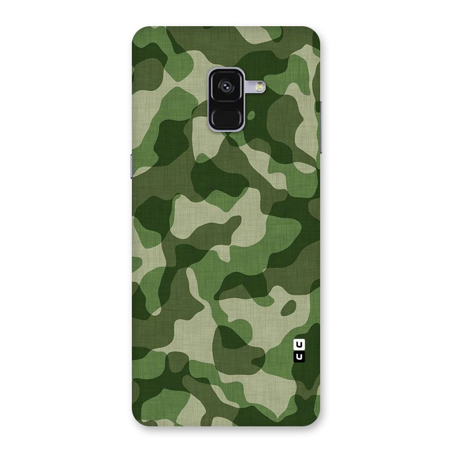 Camouflage Pattern Art Back Case for Galaxy A8 Plus