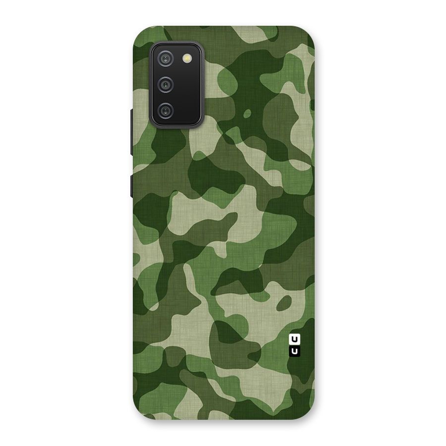 Camouflage Pattern Art Back Case for Galaxy F02s
