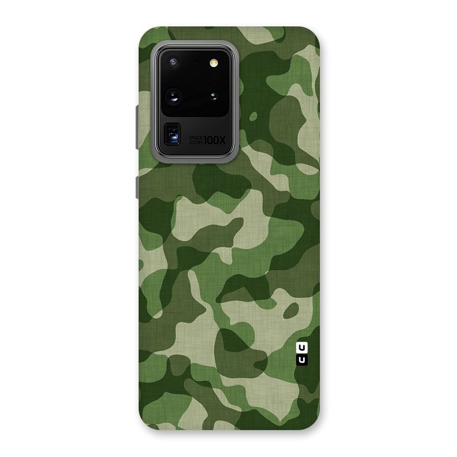 Camouflage Pattern Art Back Case for Galaxy S20 Ultra
