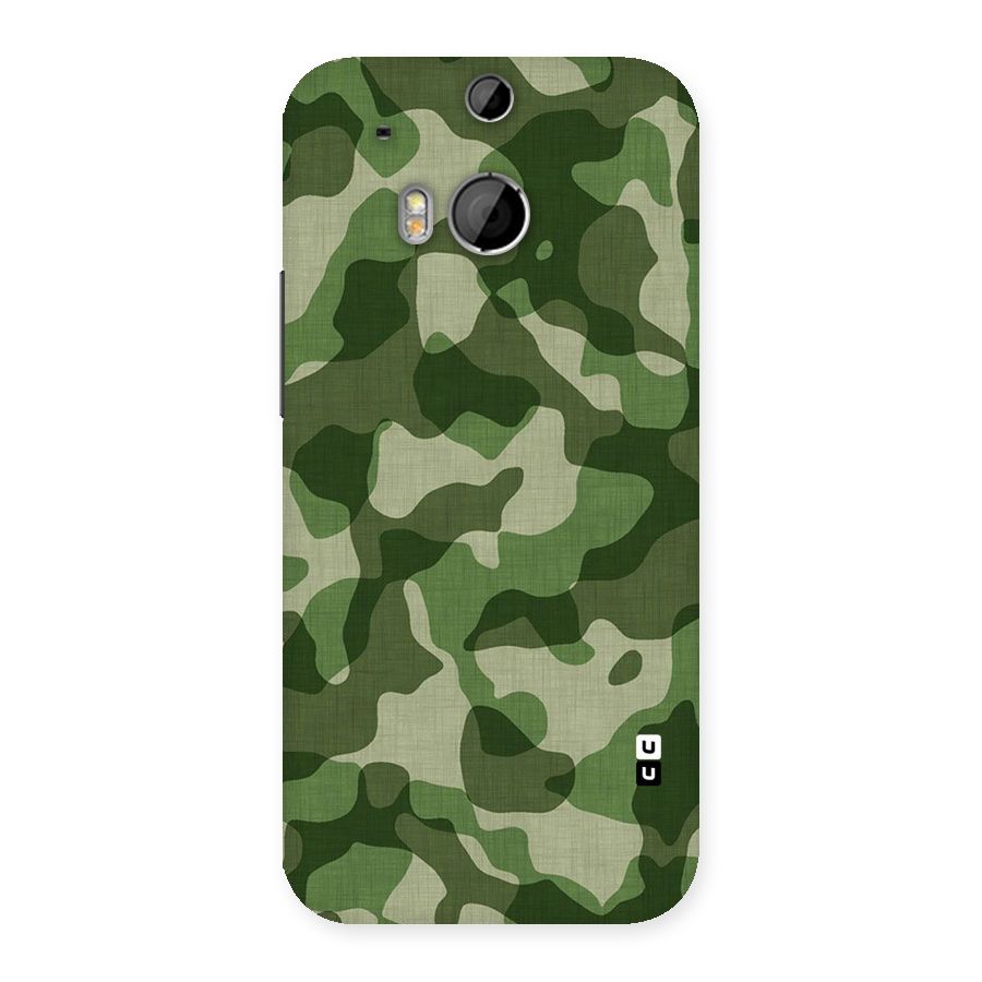 Camouflage Pattern Art Back Case for HTC One M8
