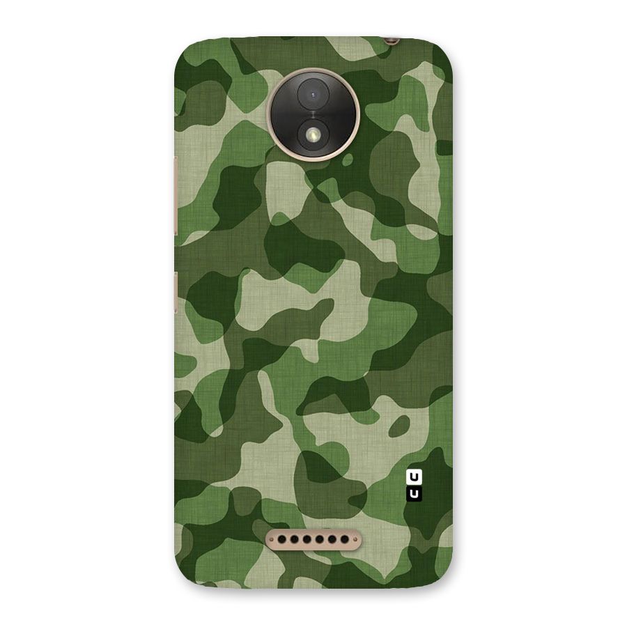 Camouflage Pattern Art Back Case for Moto C Plus
