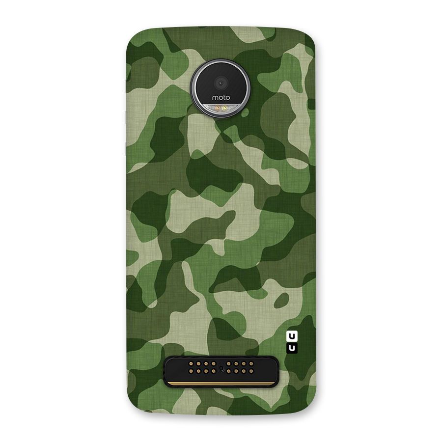 Camouflage Pattern Art Back Case for Moto Z Play