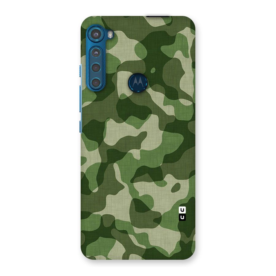 Camouflage Pattern Art Back Case for Motorola One Fusion Plus