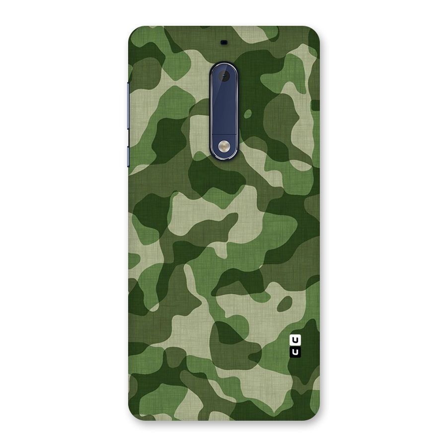 Camouflage Pattern Art Back Case for Nokia 5