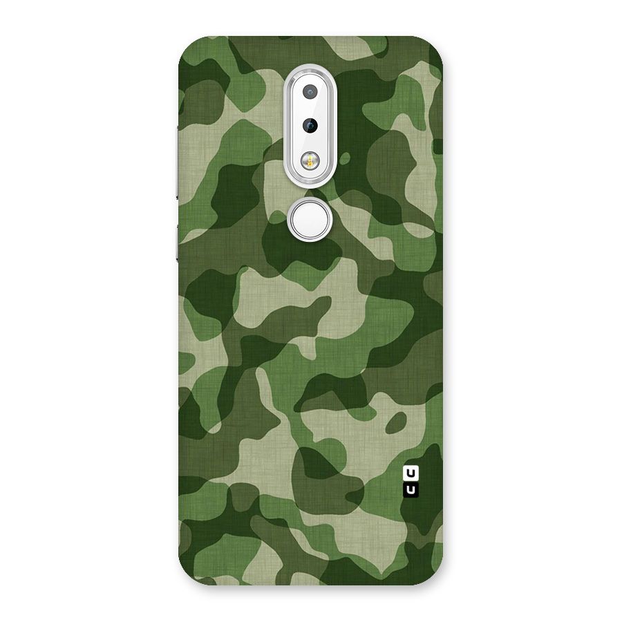Camouflage Pattern Art Back Case for Nokia 6.1 Plus