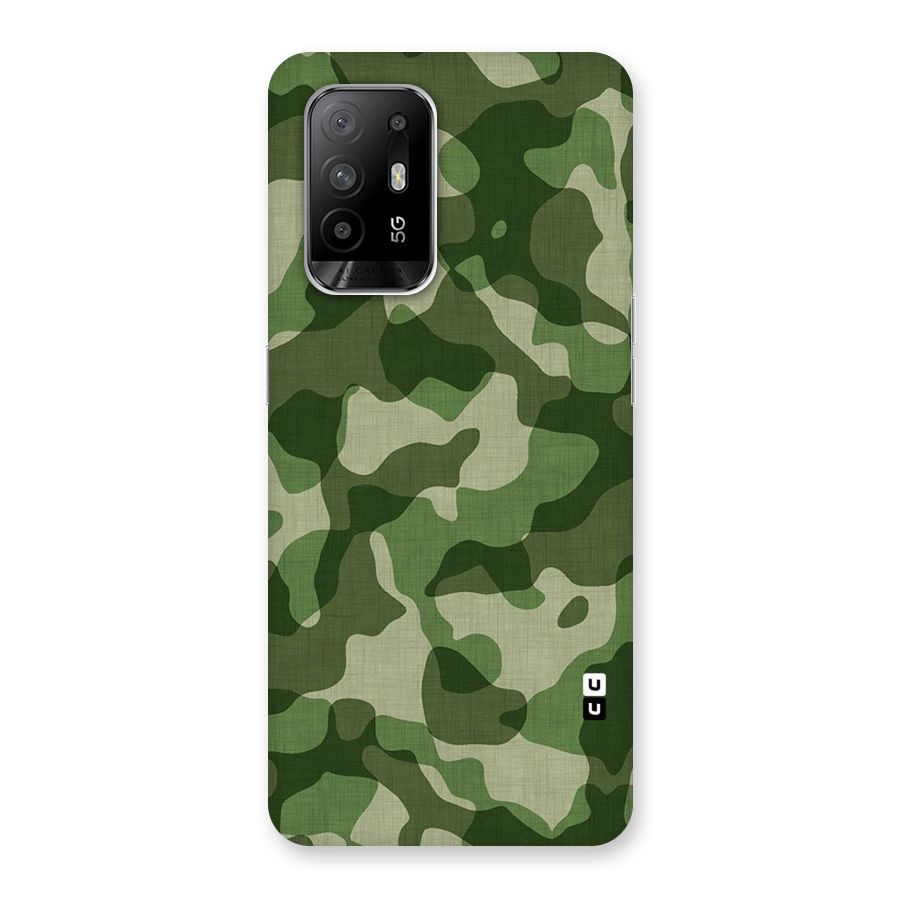Camouflage Pattern Art Back Case for Oppo F19 Pro Plus 5G