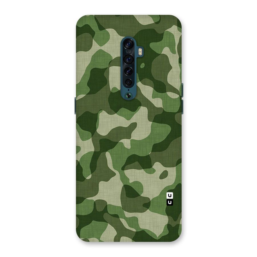 Camouflage Pattern Art Back Case for Oppo Reno2