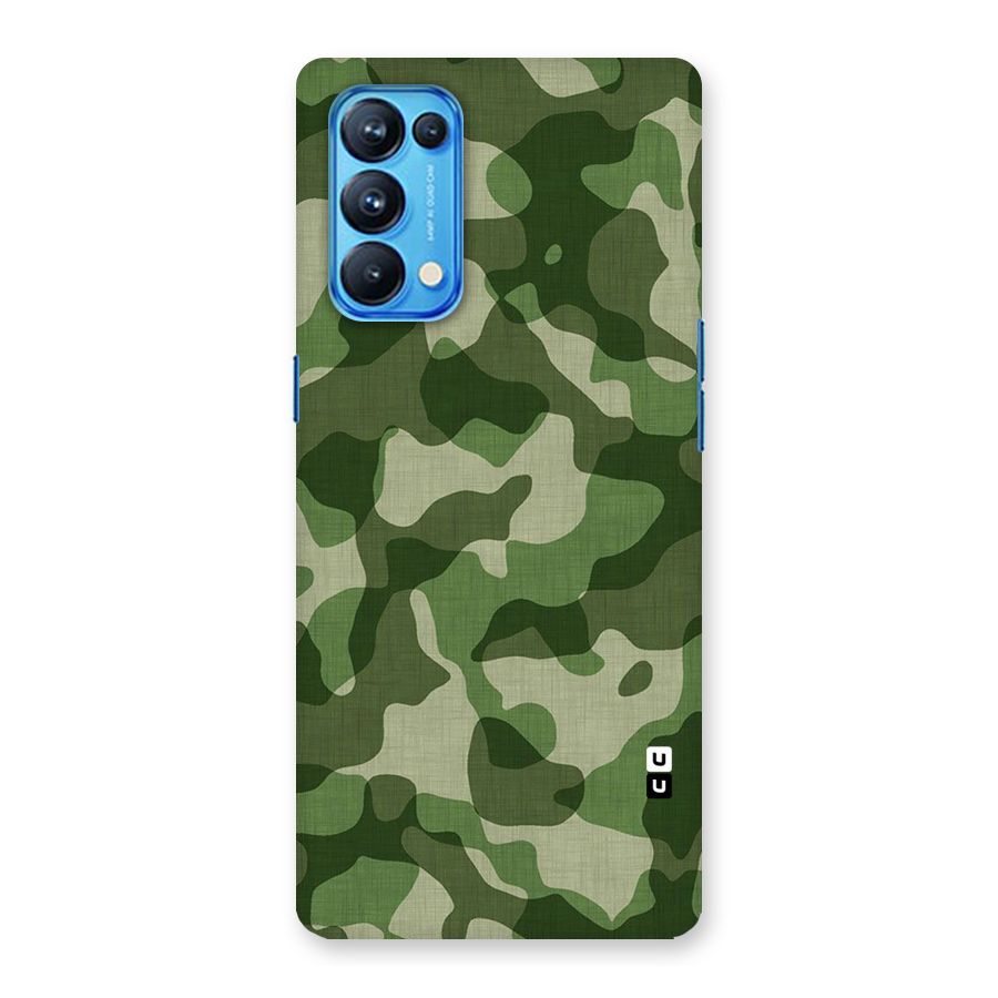 Camouflage Pattern Art Back Case for Oppo Reno5 Pro 5G