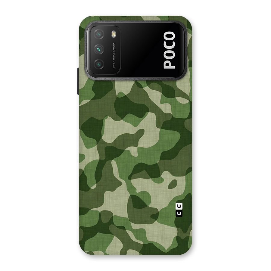 Camouflage Pattern Art Back Case for Poco M3