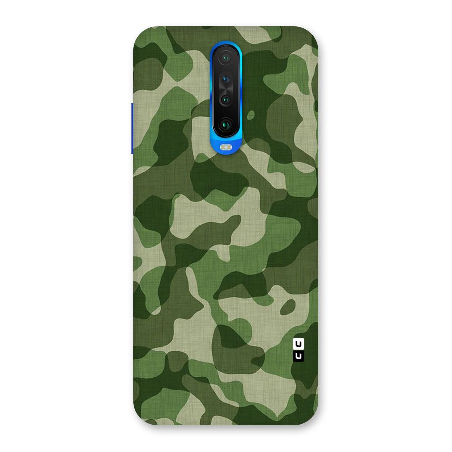 Camouflage Pattern Art Back Case for Poco X2