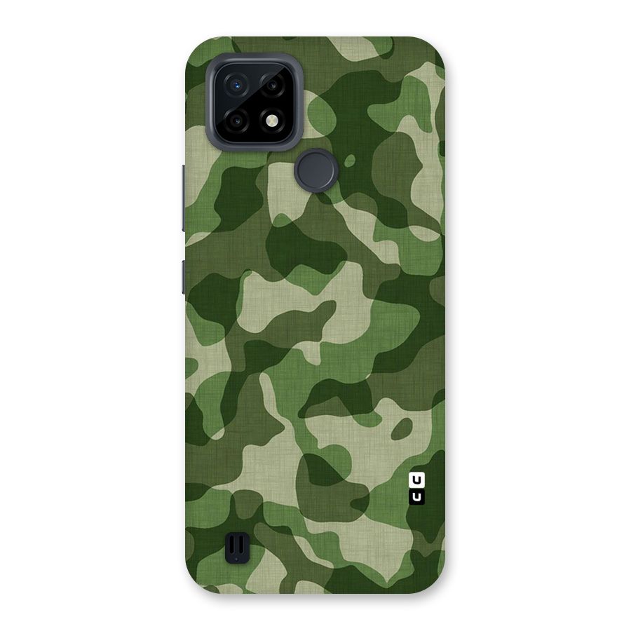 Camouflage Pattern Art Back Case for Realme C21