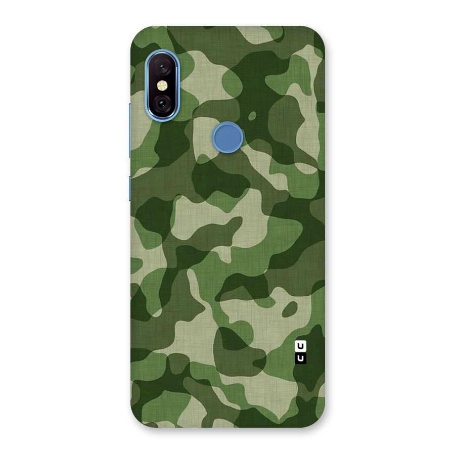 Camouflage Pattern Art Back Case for Redmi Note 6 Pro
