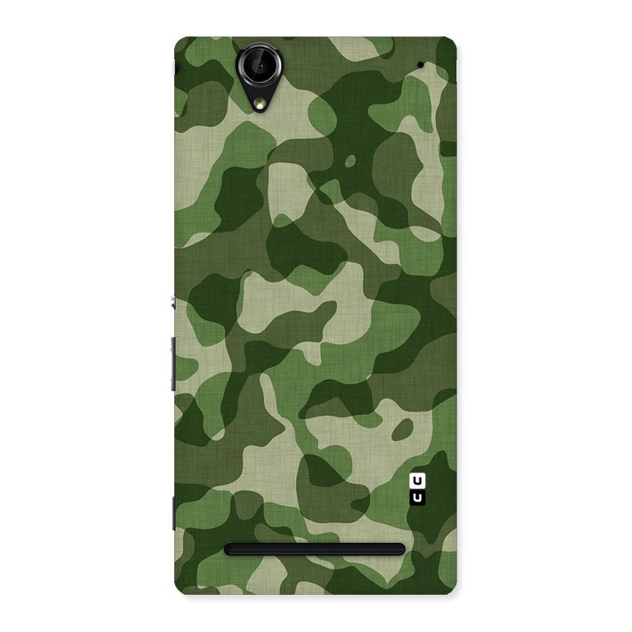 Camouflage Pattern Art Back Case for Sony Xperia T2